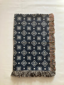 Cool S Cotton Woven Blanket Navy