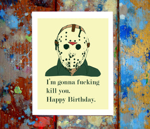 Jason Voorhees Birthday Card