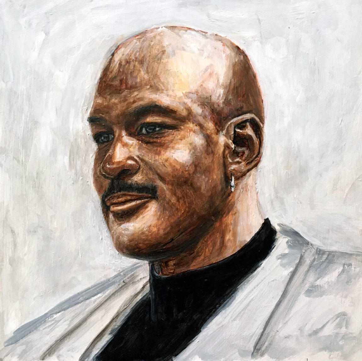 michael jordan portrait painting
