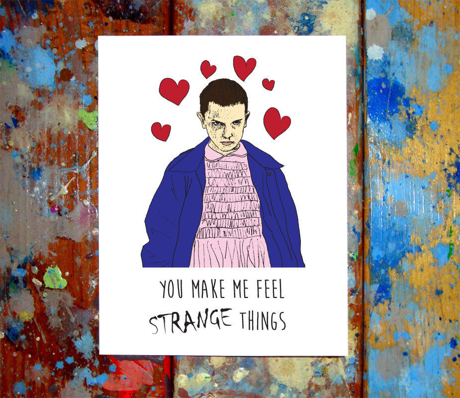 11 Stranger Things I Love You Card