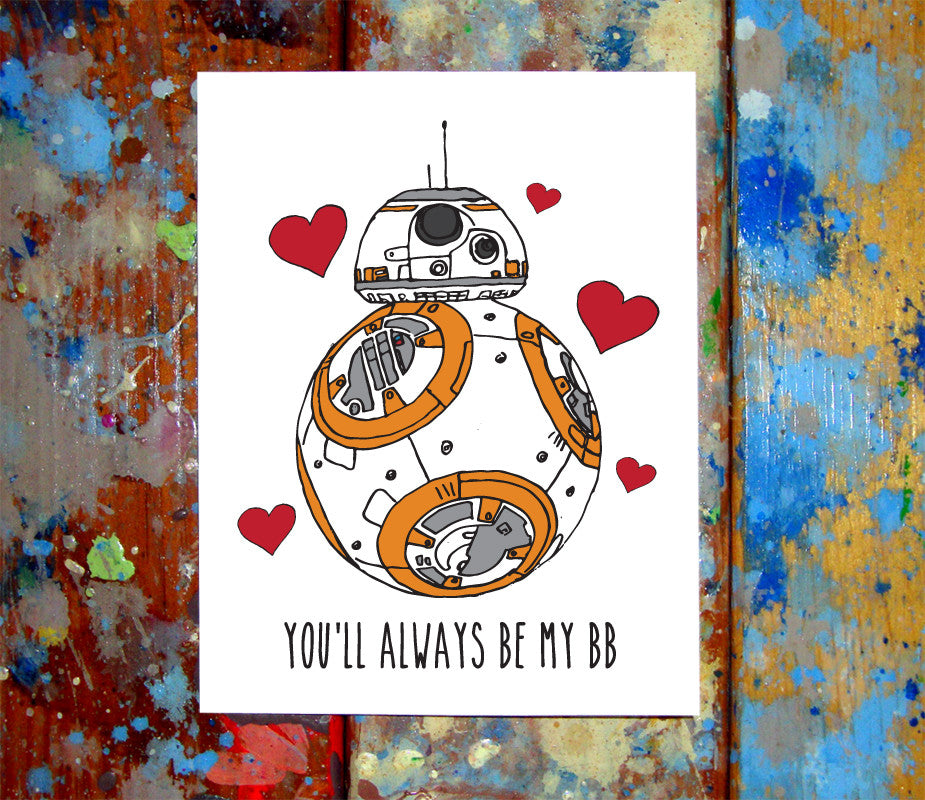 BB8 I Love You Card