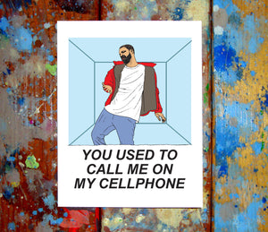 Drake 1-800-Hotline-Bling Card