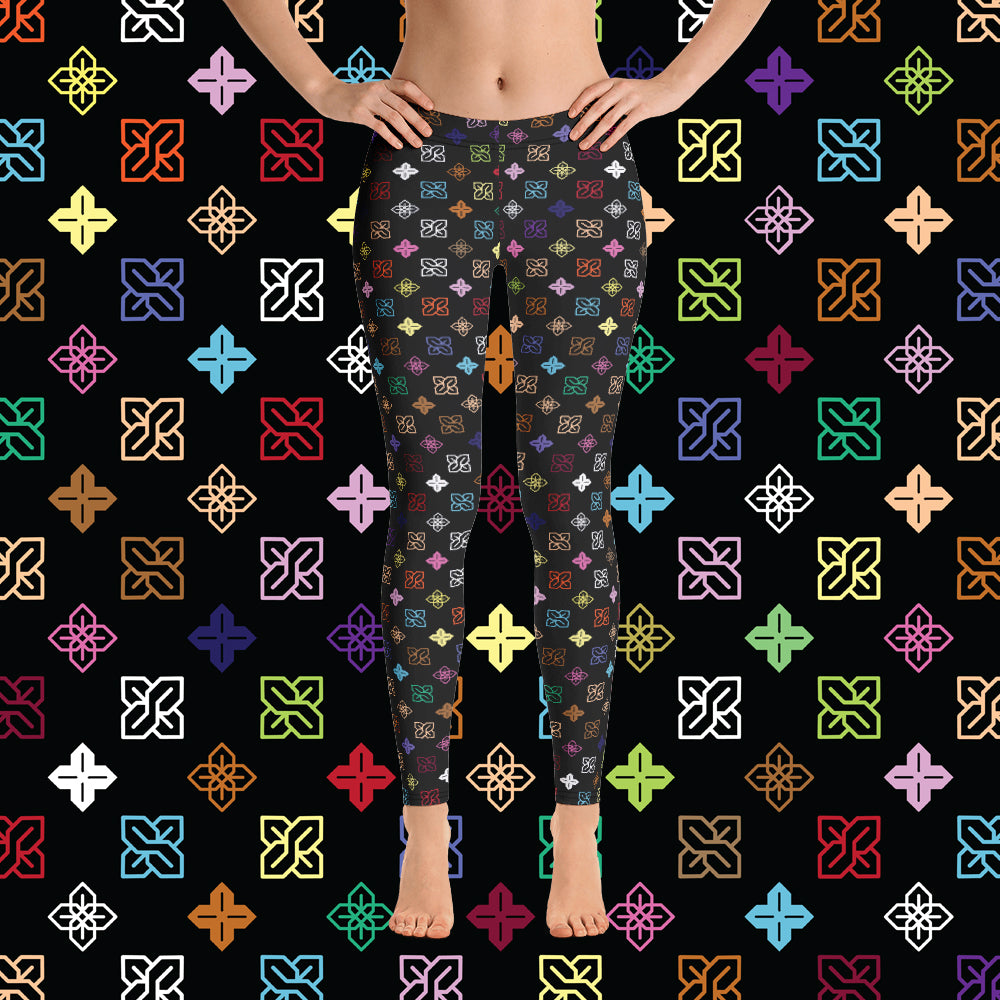 Cool S Pattern All Over Print Leggings - Style 1 Multi Color