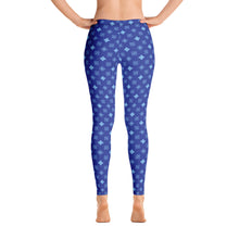 Cool S Pattern All Over Print Leggings - Style 4 Blue