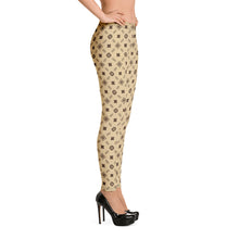Cool S Pattern All Over Print Leggings - Style 5 Tan