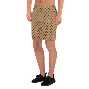 Weed Leaf All Over Print Shorts - Tan