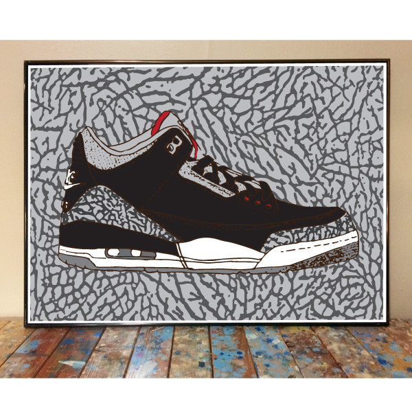 Air Jordan 3 Art Print