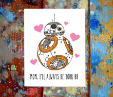 BB8 & R2D2 Father's Day Greeting Card