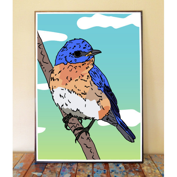 Bluebird Art Print