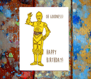 C-3PO Birthday Card