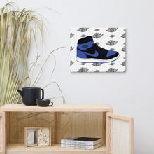 AIR JORDAN 1 ROYAL SNEAKER ART CANVAS PRINT