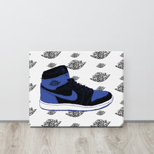 AIR JORDAN 1 ROYAL SNEAKER ART CANVAS PRINT