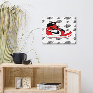 AIR JORDAN 1 CHICAGO SNEAKER ART CANVAS PRINT