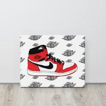 AIR JORDAN 1 CHICAGO SNEAKER ART CANVAS PRINT