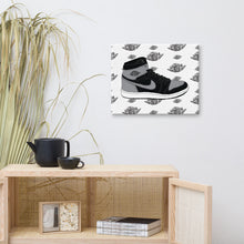 AIR JORDAN 1 SHADOW SNEAKER ART CANVAS PRINT