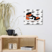 AIR JORDAN 1 SHATTERED BACKBOARD SNEAKER ART CANVAS PRINT