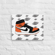 AIR JORDAN 1 SHATTERED BACKBOARD SNEAKER ART CANVAS PRINT