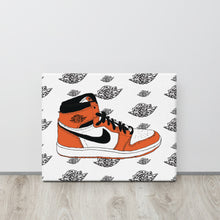 AIR JORDAN 1 SHATTERED BACKBOARD 2.0 SNEAKER ART CANVAS PRINT