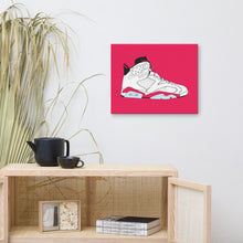 AIR JORDAN 6 WHITE INFRARED SNEAKER ART CANVAS PRINT