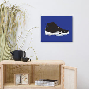 AIR JORDAN 11 SPACE JAM SNEAKER ART CANVAS PRINT