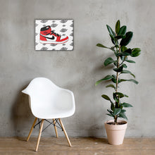 AIR JORDAN 1 CHICAGO SNEAKER ART CANVAS PRINT