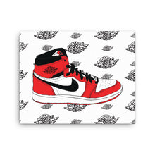 AIR JORDAN 1 CHICAGO SNEAKER ART CANVAS PRINT