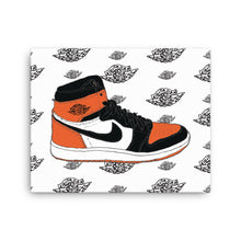 AIR JORDAN 1 SHATTERED BACKBOARD SNEAKER ART CANVAS PRINT