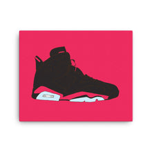 AIR JORDAN 6 BLACK INFRARED SNEAKER ART CANVAS PRINT