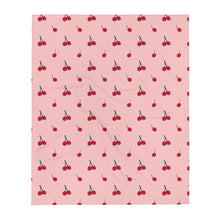Cherry All Over Print Throw Blanket