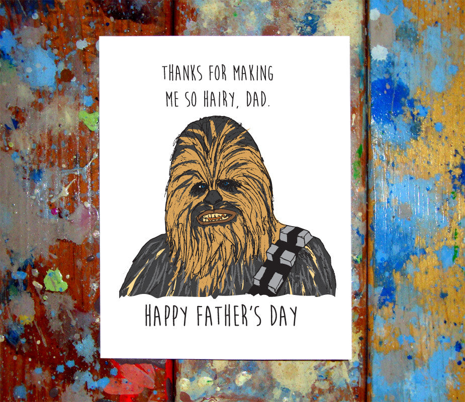 Chewbacca Father's Day Greeting Card