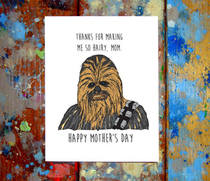 Chewbacca Father's Day Greeting Card