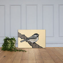 Chickadee Illustration Canvas Print