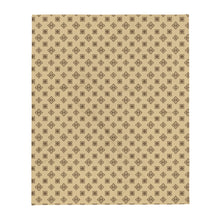Cool S Pattern Throw Blanket - Style 2 Tan