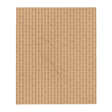 Cool S Pattern Throw Blanket - Tan