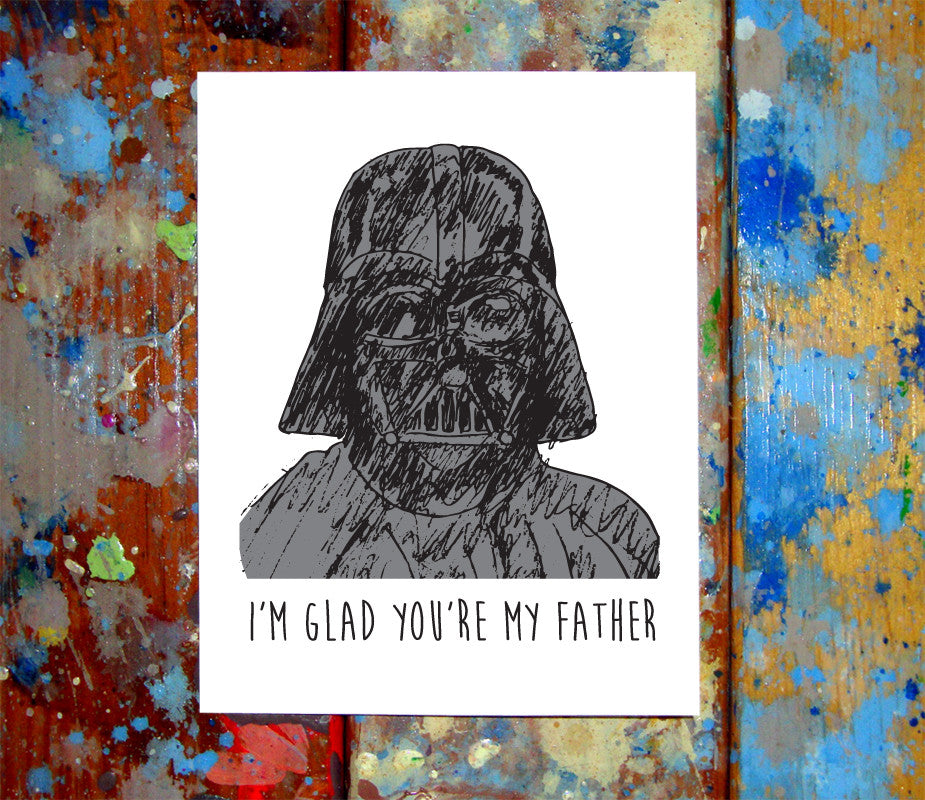 Darth Vader Father's Day Greeting Card