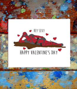 Deadpool Valentine Card