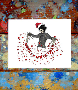 Edward Scissorhands Christmas Card