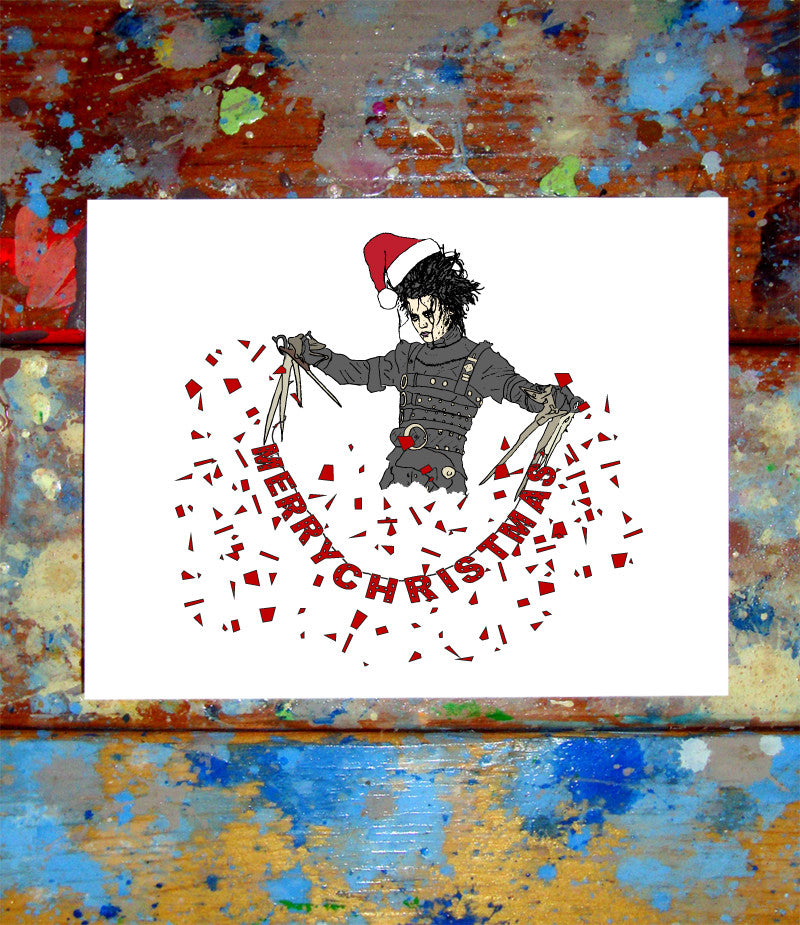 Edward Scissorhands Christmas Card