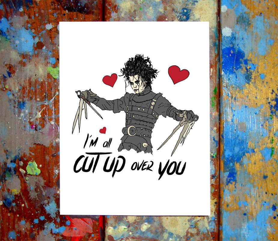 Edward Scissorhands I Love You Card