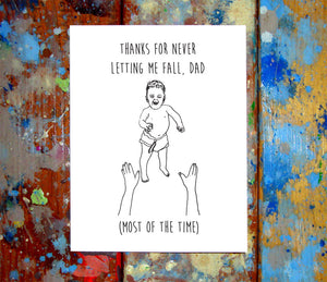 Baby Toss Father's Day Greeting Card
