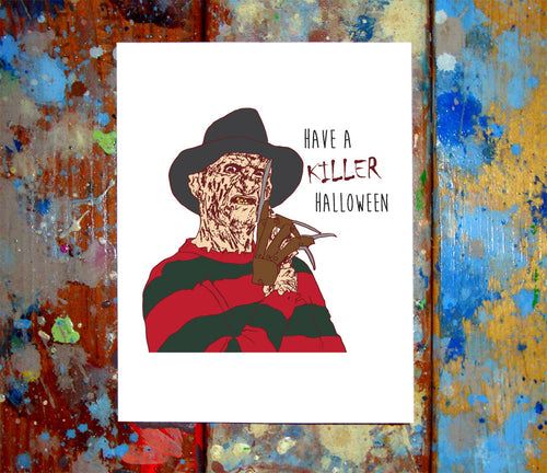Freddy Krueger Happy Halloween Card