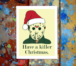 Jason Voorhees Christmas Card