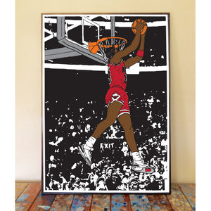 Michael Jordan Dunk Contest Art Print
