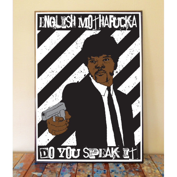 Samuel L Jackson in Pulp Fiction – lovely print on canvas – Photowall