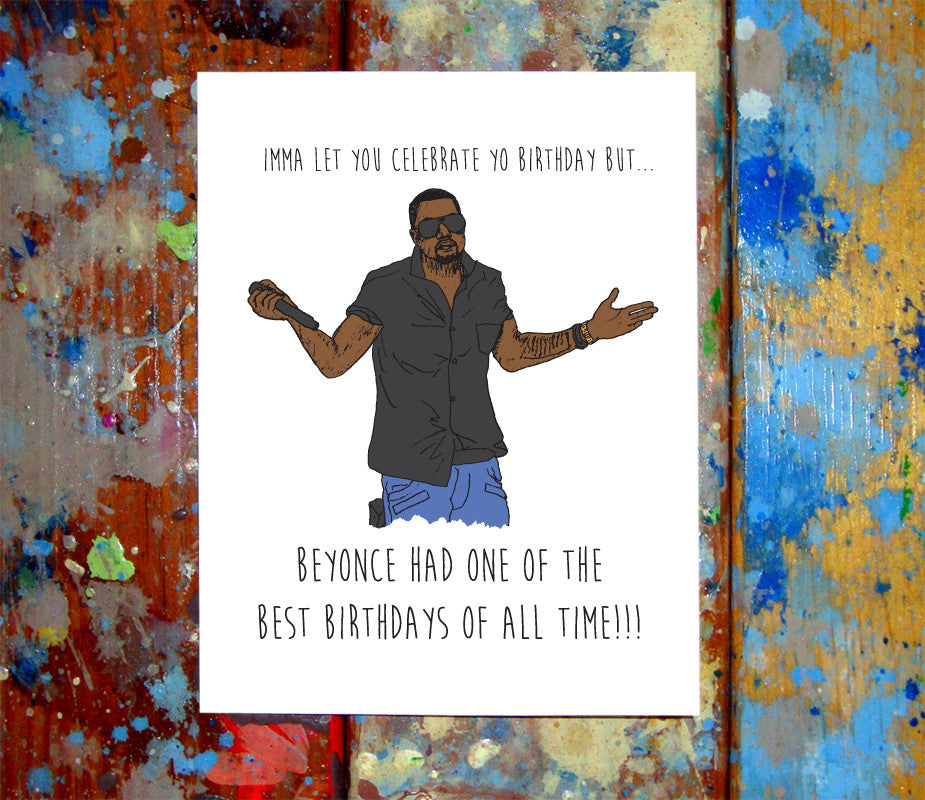 Kanye West Happy Birthday Card