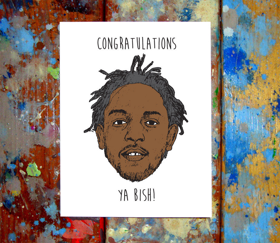 Kendrick Lamar Congratulations Card