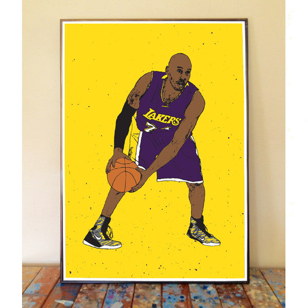 Kobe Bryant Print Kobe Bryant Poster Kobe Bryant Painting 