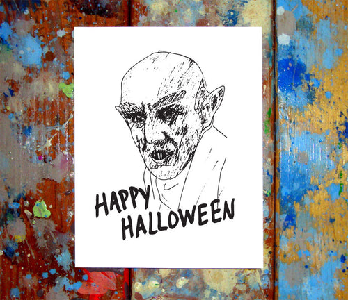 Nosferatu Happy Halloween Card