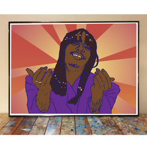 Rick James Dave Chappelle Art Print