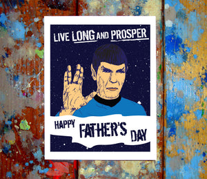 Spock Father's Day Greeting Card